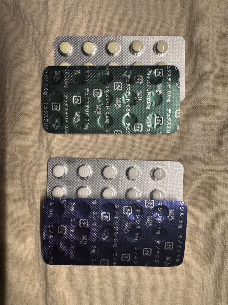 ヘアリティのデュタステリド0.6mgとミノキシジルタブレット5mg